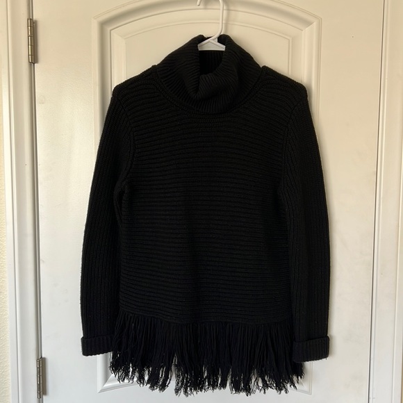 Michael Kors Merino Wool and Cashmere Fringe Sweater - Picture 2 of 6